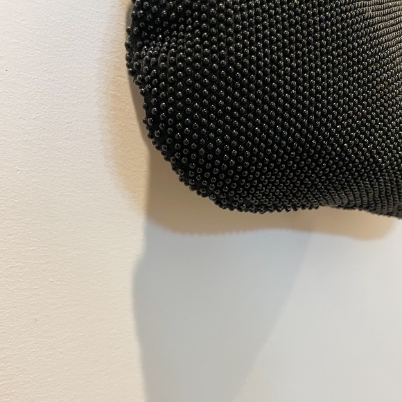 Vintage 80s Holiday Fair Black Beaded Handbag/Clutch - Picture 8 of 15